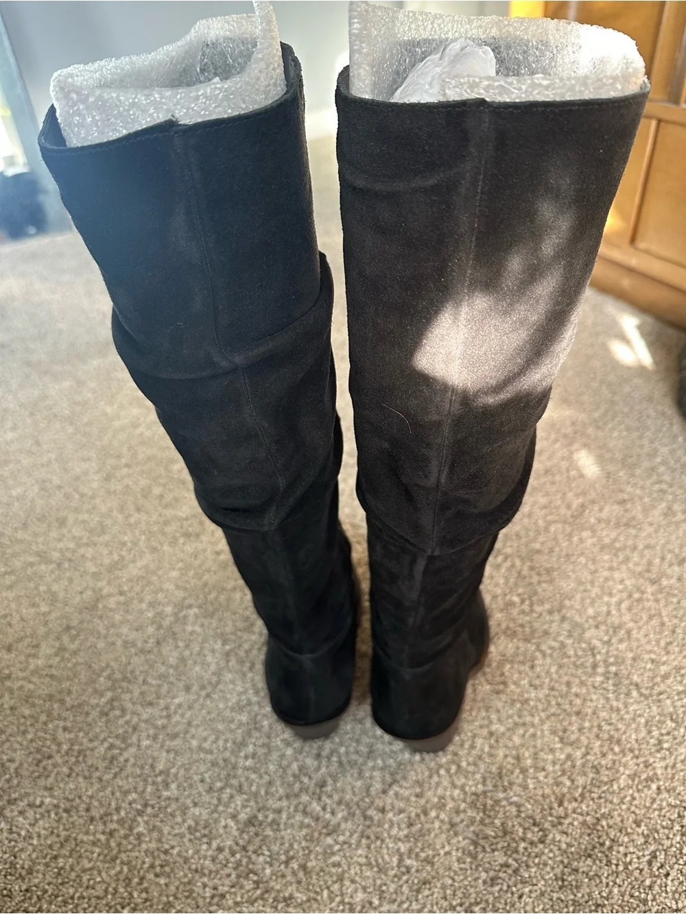 Vince Camuto Alimber Women’s Black Suede Knee-High Boots
